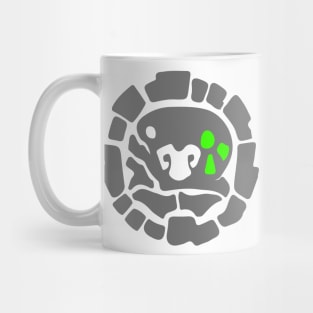 Abstract rock monster face art Mug